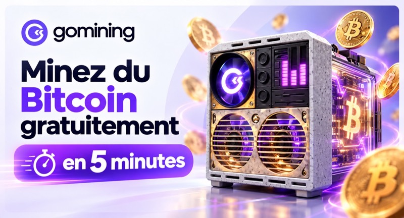 GoMining : minez du Bitcoin gratuitement en 5 minutes